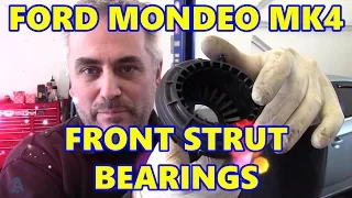 Ford Mondeo MK4 Front Top Strut Bearings Clunk as Steering Turned