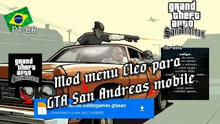 Mod menu Cleo para GTA San Andreas mobile, LINK DIRETO NA DESCRIÇÃO!! (GTA San Andreas)