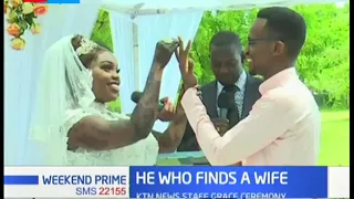 KTN's Fridah Mwaka's wedding in Kilifi, a host of KTN News staff graced the wedding