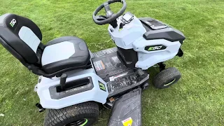 Electric Riding Lawn Mower - EGO: T6 TR420 : First Cut and Cheap Blades