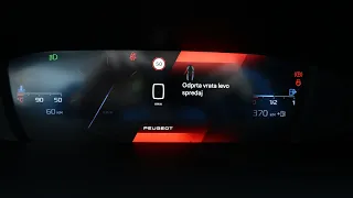 New Peugeot 308 - Crazy animation on dashboard when opening and closing the door