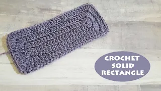 How to crochet a rectangle with solid corners? I Crochet rectangle baby blanket | Crochet With Samra