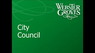 City of Webster Groves Council Meeting 09/05/2023