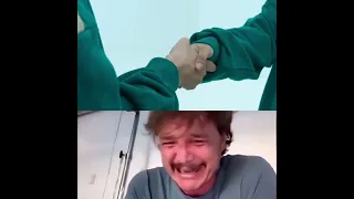 Pedro Pascal Crying Meme Squid Game