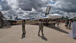 Истребитель МиГ-35 на авиасалоне МАКС-2021