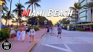 Walking Tour - Miami Beach  - South Beach - 4K HDR 60Fps