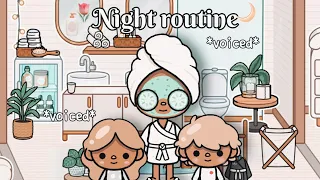 My *cozy* family night routine 🌙🌷|| 🔊VOICED || Toca Boca roleplay