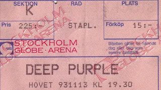 DEEP PURPLE - Globen, Stockholm, Sweden November 1993 (Cassette)