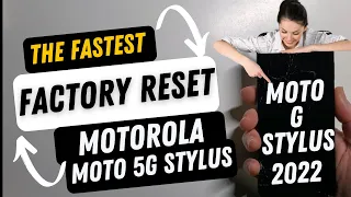 Factory Reset Motorola Moto G Stylus 5G Before You Recycle