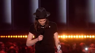 James Bay wins British Male Solo Artist | The BRIT Awards 2016