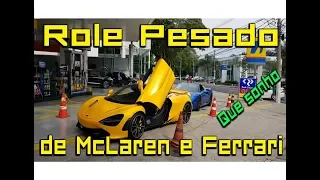 McLaren 720s e Ferrari 488 Spider role pesado