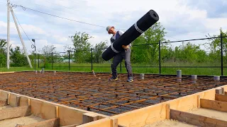 I myself am building a GUEST HOUSE for two studios on my own. Reinforcement of a monolithic slab