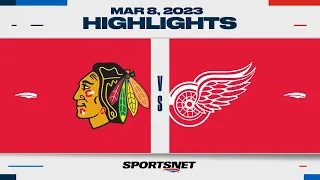 NHL Highlights | Blackhawks vs. Red Wings - March 8, 2023