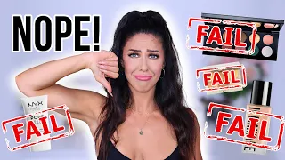 FULL FACE USING MAKEUP I HATE! PRODUCT FAILS - SAVE YOUR MONEY!!