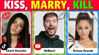 Kiss, Marry, Kill | TikTok vs YouTuber vs Singers💋💍🔪