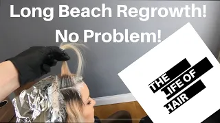 Long Bleach Regrowth | How To Bleach Hair |