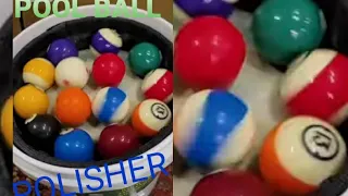 HOW TO use A 5 gallon bucket billard ball pool ball polisher and table clean and wax 👌