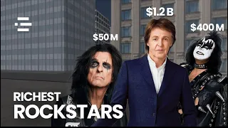 Richest Rock Stars in the World (3D Comparison)