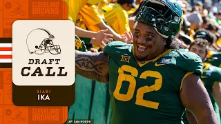 DT Siaki Ika gets The Draft Call at No. 98 Overall | Cleveland Browns