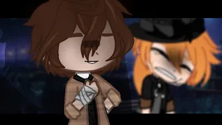 meme~ ☠️ Мёртвый говорить не может 🔇 ~ BSD; Chuua Nakahara, Osamu Dazai / Soukoku /~ gacha club ~