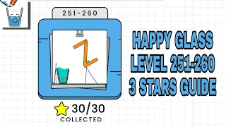 Happy Glass Level 251-260 | 3 Stars Guide