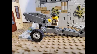 Lego M1A1 Brickmania Howitzer Stopmotion Speedbuild