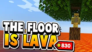 Minecraft But The Lava Rises Every Second