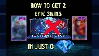 HOW TO GET 2 EPIC SKINS FOR FREE | FREE EPIC SKINS MOBILE LEGENDS| MID NIGHT HUNTER