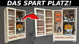 Der Werkzeugschrank für KLEINE Werkstätten! So baust du SMARTE Werkstattmöbel aus Holz