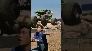 Wait… What? HOW⁉️ #Shorts - Zach King testing his Monster Jam RC