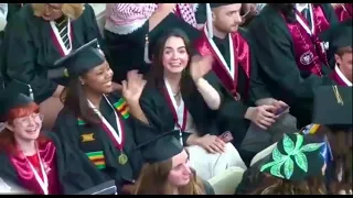 Anotida Chikumbu speaks at (UMass Amherst Graduation Ceremony 2024)