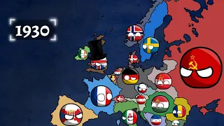 Alternative History of Europe (1900-2021) Countryballs