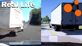 BeamNG Drive VS Real Life - DashCam Crashes Compilation