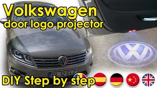 DIY Volkswagen Passat CC Logo Projector Lights Puddle Lights  Golf MK 5 MK6 Tiguan