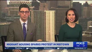 Migrant housing sparks protests in NYC