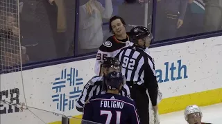 Gotta See It: Ducks’ Gibson trips Foligno, then goes after Blue Jackets player