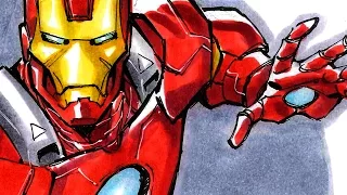 Todd Nauck Inking & Coloring Iron Man: SDCC 2014