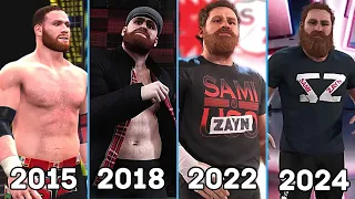 Evolution of Sami Zayn Entrance 2015 -2024 - WWE Games