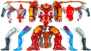 Assemble Hulk Buster VS Batman VS Siren Head VS Spiderman Avengers Superhero Toys