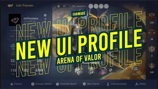 New UI Profile Arena of Valor | Fanmade - Garena AOV Indonesia