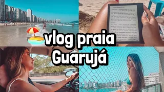 VLOG DA PRAIA em GUARUJÁ (APARTAMENTO EM FRENTE AO MAR + ASSISTI ETERNOS) | Shirley Soares