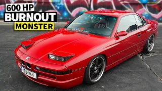 Big Bimmer Burnouts! BMW 8 Series with an M5 Swap!