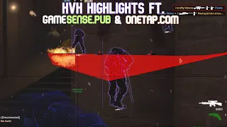 HvH Highlights ft. Onetap v4 & Gamesense.pub