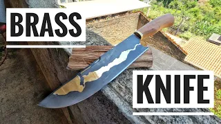 Knife Making - Forging a Brass Mai Knife