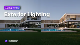 How to render realistic environmental lighting for exterior scenes | Render Tutorial