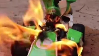 Luigi Dies - Mario Cart Live Bored Smashing Clip