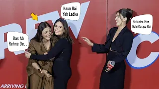 Awkard Moment | Kareena Kapoor, Kriti Sanon, Tabu Can’t STop Laughing | Crew Trailer Launch