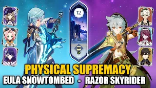 F2P Razor Physical DPS & C0 Eula Physical DPS | Spiral Abyss 3.1 Floor 12 9 Stars | Genshin Impact
