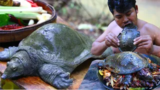 {Graphic} Soft Shell Turtle Clean - Cooking soft Shell Turtle Tasty Food in Asian Culture Recipe