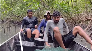 TIRADA DE CARANGUEJO EMBAIXO DE CHUVA E RAIOS EM RAPOSA.